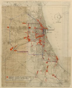 Plan for Chicago, Chicago, Illinois, Railroad Circuits Diagram