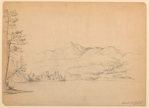 Chocorua Mountain fra Cara's Pond, New Hampshire av Daniel Huntington
