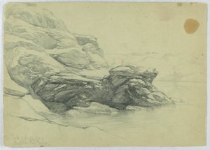 Cove Baksiden av Dumpling Fort, Newport av Daniel Huntington