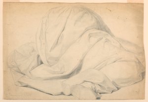 Draperistudie for "Communion of the Sick" av Daniel Huntington