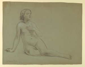 Kvinnelig naken, studie for "Mercy