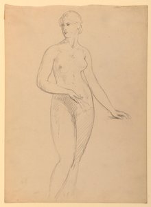 Naken kvinne, studie for portrett av fru Henry Schieffelin