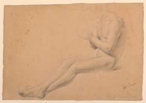 Figurstudie for «Sykes fellesskap» av Daniel Huntington