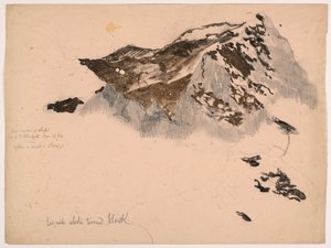 Fra hyttevinduet, toppen av fjellet Scheidegg, After a Mist and Storm av Daniel Huntington