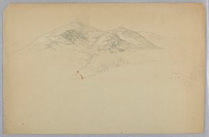 Landskapsskisse, Mount Desert, Maine av Daniel Huntington
