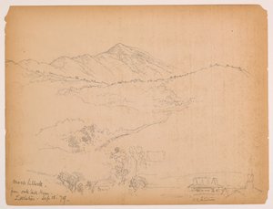 Moose Hillock fra Oak Hill House, Littleton, New Hampshire av Daniel Huntington