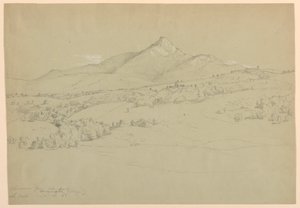 Mount Chocorua fra Hill nær Tamworth Village av Daniel Huntington