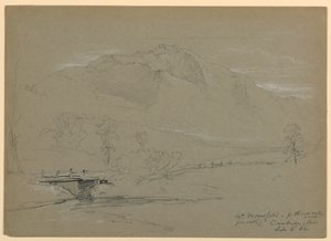 Mount Mansfield fra Pleasant Valley Road, Cambridge, Vermont av Daniel Huntington