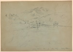 Mount Washington, Mount Madison og Mount Adams fra Bridge, nord for Gorham, New Hampshire av Daniel Huntington