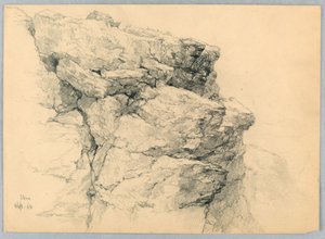 Rock Ledge ved Stowe av Daniel Huntington