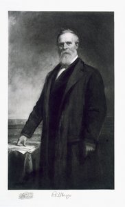 Rutherford B. Hayes, 19. president i USA, pub. 1901 (fotogravyr) av Daniel Huntington
