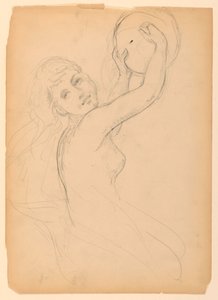 Skisse for en Bacchante av Daniel Huntington