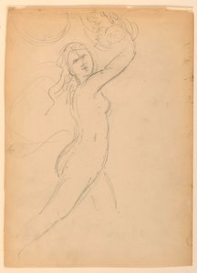Skisse for en Bacchante av Daniel Huntington