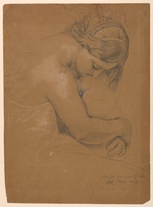 Studie for "Sykes fellesskap" av Daniel Huntington