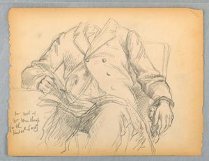 Studie for Portrait of Hon. Robert C. Winthrop for Historical Society, Mass. av Daniel Huntington
