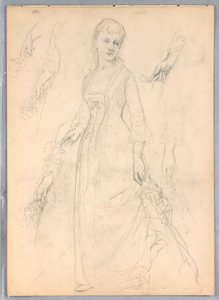 Studie for "Titian Showing av Daniel Huntington