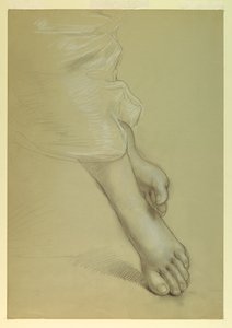 Studie av føtter for "Justice and Peace" av Daniel Huntington