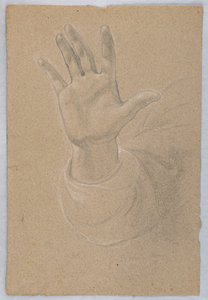 Study of Hand for "Early Christian Martyrs" av Daniel Huntington