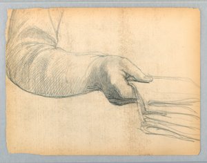 Studie av høyre arm av Daniel Huntington