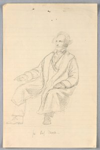 Studie av Samuel FB Morse for "Scientific Group" av Daniel Huntington