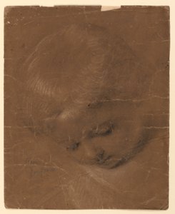 Studie av et barnehode av Daniel Huntington