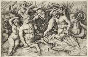 To Tritons kjemper - Battle of the Sea Gods (høyre del)