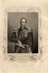 Portrett av prins Mikhail Dmitrievich Gorchakov 1795-1861, 1856 av Daniel John Pound