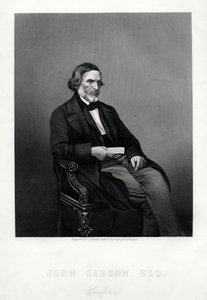 John Gibson, 1790-1866, britisk billedhugger, ca 1880.