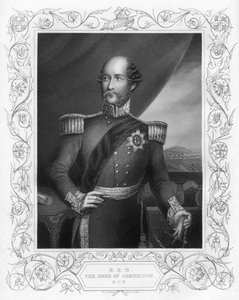 Prins George 1819-1904, hertugen av Cambridge, 1857. av Daniel John Pound
