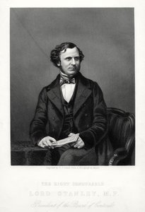 The Right Honorable Edward Henry Stanley, 15th Earl of Derby, britisk statsmann, c1880. av Daniel John Pound