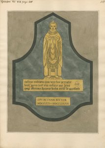 Messingplate til Thomas Symons fra Greenford Church av Daniel Lysons
