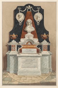 Minnesmerke for Ann Tolson også til Caleb Cotesworth og Susannah, hans kone fra Isleworth Church av Daniel Lysons