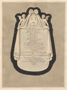 Minnesmerke over Carous Scarburgh fra Cranford Church av Daniel Lysons