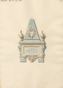 Minnesmerke over Edward Crisp fra Chiswick Church av Daniel Lysons