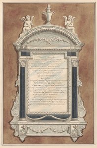 Minnesmerke over Francis Phelips, fra Sunbury Church av Daniel Lysons
