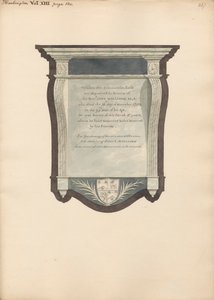 Minnesmerke over John William fra Harlington Church av Daniel Lysons