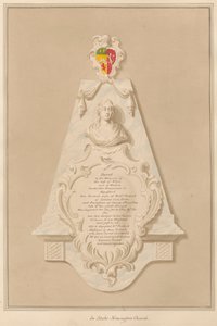 Minnesmerke over Loilliam og Ann Frohock fra Stoke Newington Church av Daniel Lysons