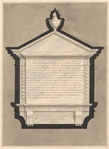 Minnesmerke over Mrs. Martha Whish, fra Stanwell Church av Daniel Lysons