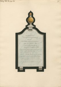 Minnesmerke over Rebecca Wife of John Ward fra Ealing Church