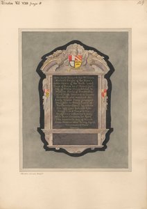 Minnesmerke over Sir William Herbert fra Hendon Church av Daniel Lysons
