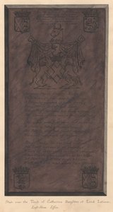 Hell over graven til Catherine Daughter of Lord Latimer fra East Ham Church av Daniel Lysons