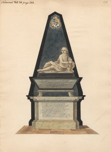 Graven til John Merick fra Norwood Church av Daniel Lysons