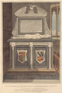 Graven til Lady Elizabeth Berkeley fra Cranford Church av Daniel Lysons