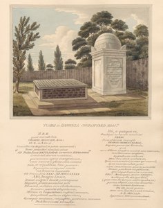 Tombs of Thomas Anguish, og Anna Glasse, fra Hanwell Churchyard