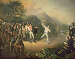 Bowlingkamp på Castlemary, Cloyne, 1847 av Daniel MacDonald