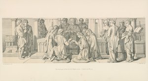 Harolds ekteskap med Aldyth, søster til Edwin og Morcar av Daniel Maclise