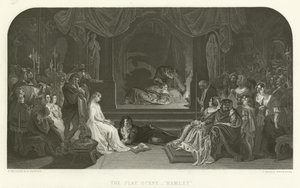 Lekescenen i Hamlet av Daniel Maclise
