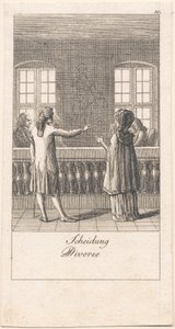 Motiver for ekteskap og deres konsekvenser. Bl. 10 av Daniel Nikolaus Chodowiecki