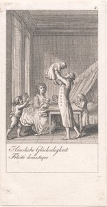 Motiver for ekteskap og deres konsekvenser. Bl. 2 av Daniel Nikolaus Chodowiecki