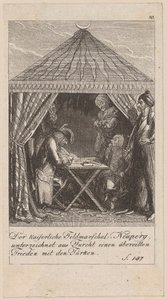 Blad 10 i serien «Brandenburgs historie» av Daniel Nikolaus Chodowiecki